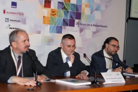 Alberto Coloma, Javier Fernández Campal y Francisco Díaz Latorre, en un momento de la presentación.
